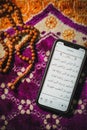 Muslim Pro apps on mobile phone