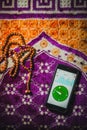 Muslim Pro apps on mobile phone