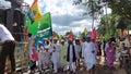 A Muslim rally to celebrate prophet Muhammads birthday at Calcutta, India.