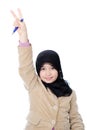 Muslim schoolgirl Royalty Free Stock Photo