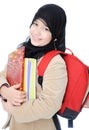 Muslim schoolgirl Royalty Free Stock Photo