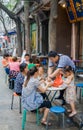 Muslim Street in Xian. The main food street area is known as Huimin Street or Muslim Quarter.