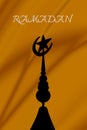 Muslim Symbal with Ramadan Text Royalty Free Stock Photo