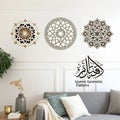 Muslim Wall Decals isolated on white background Royalty Free Stock Photo