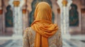 A muslim woman in beautiful hijab, muslim traditional clothing
