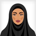 Muslim woman in chador Royalty Free Stock Photo