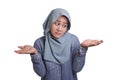 Muslim Woman Confuse to Make Decision Between Right or Left Choice