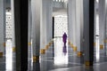 Muslim woman at Masjid Negara mosque in KL