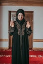 Muslim woman pray in mosque