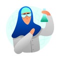 Muslim Woman Profession Icon