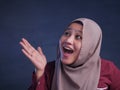 Muslim Woman Shouting and Yelling