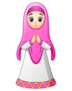 Muslim women cartoon greeting