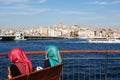 Muslim women looking at the sea