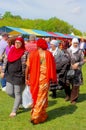 Female Muslim migrants and integration at Koningsdag, Netherlands Royalty Free Stock Photo