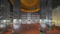 Muslim worshipers at the Istiqlal mosque