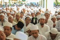 Muslim worshipers prays together