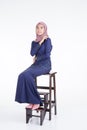 Muslimah fashion portrait concept