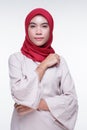 Muslimah fashion portrait concept