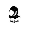 Muslimah hijab Logo template illustration design