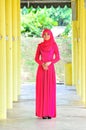 Muslimah lady wear blouse and hijab