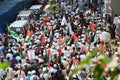 Muslims anti-Israel protest in Dhaka.