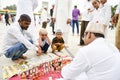 Muslims celebrating Eid al-Fitr which marks the end of the month of Ramadan