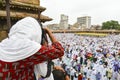 Muslims celebrating Eid al-Fitr which marks the end of the month of Ramadan