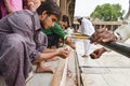 Muslims celebrating Eid al-Fitr which marks the end of the month of Ramadan