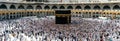 Muslims gathered in Mecca of the world`s different countries. Royalty Free Stock Photo