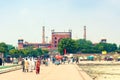 Muslims go to the Jama Masjid - main Delhi mosque