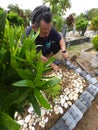 Muslims grave maintenance by the family.