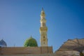 The Famous Green Dome of the Masjid Nabawi in MAdinah.
