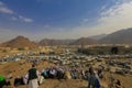 Muslims at Mount Arafat or Jabal Rahmah