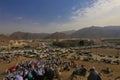 Muslims at Mount Arafat or Jabal Rahmah