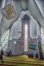 Muslims pray in the mosque