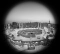 Muslims Prayer Around AlKaaba in Mecca, Aerial View