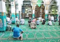 muslims praying at mosque. Cairo Royalty Free Stock Photo