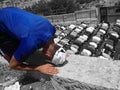 Muslims praying