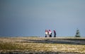 Muslims women on the beach