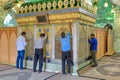 Muslims worship of Seyed Alaedin Hossein tomb, Shiraz, Iran.