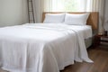 muslin coverlet presented on a sleek surface