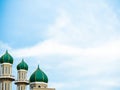 Musque Dome Sheikh Ramadan Grand on Blue Sky Background