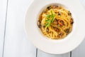 Mussel and bottarga spaghetti