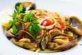 Mussel and calamari salad