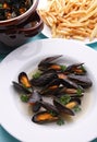 Mussel and french fried