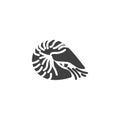 Mussel, oysters vector icon