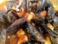 Mussel soup, seafood