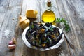 Mussels with buzara sauce Royalty Free Stock Photo