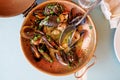 Mussels and clams traditional portuguese style