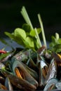 Mussels Cooked with Thai Herbs